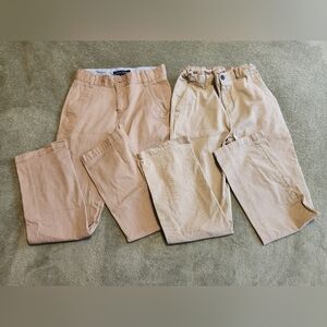 Pair of boys tan casual dress pants
